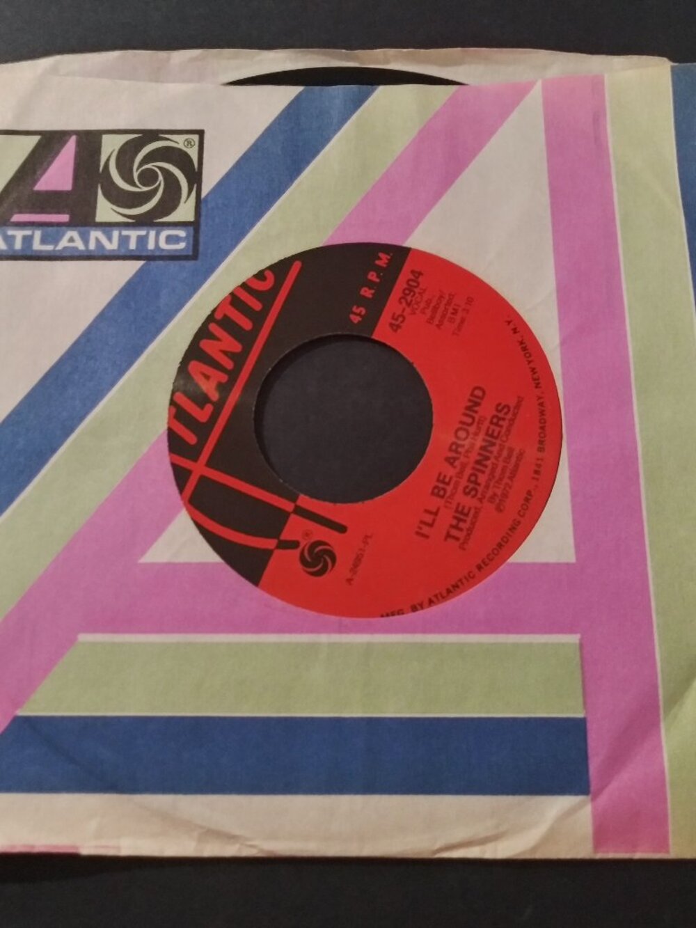 The Spinners – I'll Be Around NM Original Atlantic 45-2904 Record 1972 SOUL R&B